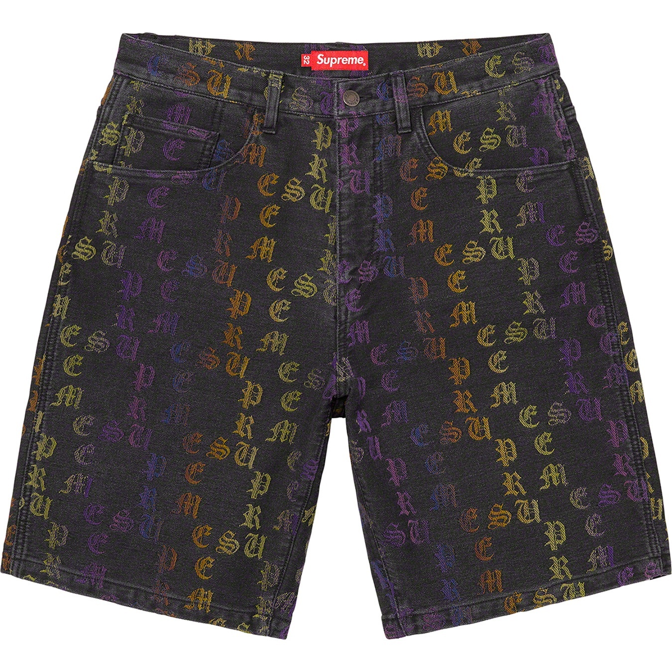 Gradient Jacquard Denim Short view 11